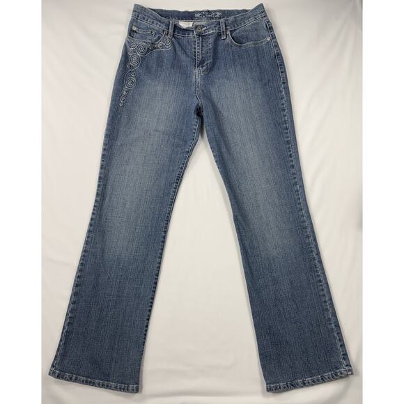 Zena Denim - Zena Jeans  Y2K Women's Denim Boot Cut Ebriodery Pockets actual sizes 29x30